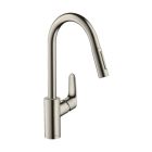 Set chiuveta din otel Hansgrohe S 71 43427800, baterie bucătărie Hansgrohe Focus M41 31815800