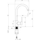 Set chiuvetă din granit Deante Zorba ZQZ_7113, baterie bucătărie Deante Nemezja BEN_762M