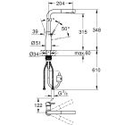 Set baterie bucătărie Grohe Essence 30270000, chiuvetă din granit Grohe K700 31654AP0