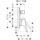 Set cap de duș Hansgrohe Select 26522400, baterie cadă-duș Hansgrohe Talis S 72405000, 72021000, 27413000, 26421400, 27454000