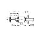 Set baterie lavoar Grohe Lineare 19409001, element ascuns al bateriei Grohe Eurostyle 23571000