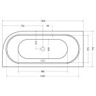 Set cadă de colț Besco Avita #WAV-150-NL, carcasa pentru cadă Besco Avita OAV-150-NS