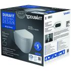 Set vas WC cu capac soft-close Duravit ME by Starck 45300900A1, cadru încastrat Duravit DuraSystem WD1011000000, WD5001011000