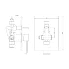 Set cap de duș Kohlman Q35, baterie cadă-duș Kohlman Axis QW210N, QW004A, WQ, SP2, PRYSZNICOWY