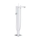 Set baterie cadă-duș Grohe Eurocube 23667001, element de fixare pe podea Grohe 45984001