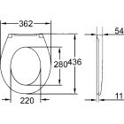 Set cadru încastrat cu buton și sigiliu Grohe Solido 39930000, vas WC Grohe Bau Ceramic 39427000, 39493000