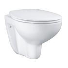 Set cadru încastrat cu buton și sigiliu Grohe Solido 39930000, vas WC cu capac soft-close Grohe Bau Ceramic 39351000