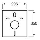 Set vas WC cu capac soft-close Roca Gap Square A34H472000, cadru încastrat Roca Duplo A890070020, A890195000, A890063000