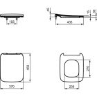 Set vas WC Ideal Standard Strada II T299701, capac WC Ideal Standard Strada II T360101