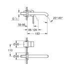 Set baterie lavoar Grohe Essence New 19408DL1, element ascuns al bateriei Grohe Eurostyle 23571000