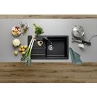 Set chiuvetă din granit Blanco Legra XL 6 S 523326, baterie bucătărie Oltens Litla 35204300
