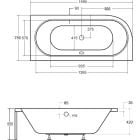 Set carcasa pentru cadă Besco Avita OAV-160-NSCR, cadă de colț Besco Avita #WAV-160-NP