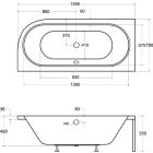 Set carcasa pentru cadă Besco Avita OAV-160-NSCR, cadă de colț Besco Avita #WAV-160-NL