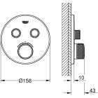 Set cap de duș cu braț Grohe Rainshower 26066GN0, baterie cadă-duș Grohe Grohtherm SmartControl 29119GN0, 26574GN0, 27057GN0, 35600000, 27074GN0, 28362GL0