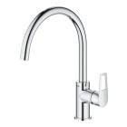 Set chiuvetă din granit Grohe K700 31653AP0, baterie bucătărie Grohe Bauloop 31368001, 40535000