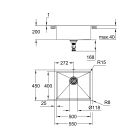 Set chiuveta din otel Grohe K700 31574SD1, baterie bucătărie Oltens Duf 35203100