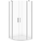 Set cabină de duș Cersanit Moduo S162-010, cădiță de duș semirotundă Cersanit Tako S204-004