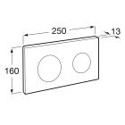 Set vas WC cu capac soft-close Roca Gap Round A34H0N8000, cadru încastrat Roca Duplo A890070020, A890189206, A890063000