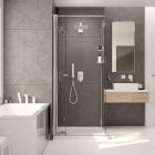 Set uși de duș Deante Kerria Plus KTSX041P, perete cabină de duș walk-in Deante Kerria Plus KTS_039P