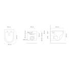 Set cadru încastrat Grohe Rapid SL 38539001, vas WC Oltens Hamnes 42013000, 38964KF0, 45100000