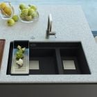 Set chiuvetă din granit Franke Kanon 125.0528.636, baterie bucătărie Franke Lina 115.0626.053