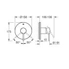 Set baterie de duș Grohe Essence 24057DL1, set baterie bideu Grohe Tempesta 27513DL1