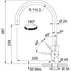 Set chiuvetă din granit Franke Kanon 125.0528.609, baterie bucătărie Franke Eos 115.0590.044, 112.0545.792