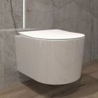 Set vas WC cu capac soft-close LaVita Loso 5908211492469, cadru încastrat Tece Base 9400407, 9240407
