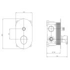 Set baterie cadă-duș Cersanit Inverto S951-282, set de duș Cersanit Inverto S951-709, S951-557