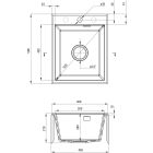 Set chiuvetă din granit Deante Eridan ZQE_G104, baterie bucătărie Deante Neo Luno BOC_N72M