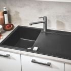 Set chiuvetă din granit Grohe K500 31644AP0, baterie bucătărie Grohe Start 30531DC1