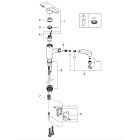 Set chiuvetă din granit Grohe K400 31639AP0, baterie bucătărie Grohe Start 30531001