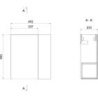 Set lavoar Cersanit Larga K677-005, dulap Cersanit Larga S932-066-DSM