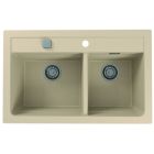 Set chiuvetă din granit Alveus Atrox 1131999, baterie bucătărie Alveus Siros 1129047