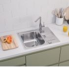 Set chiuvetă din granit Alveus Atrox 1131999, baterie bucătărie Alveus Siros 1129047