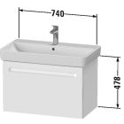 Set dulap Duravit No. 1 N14383049490000, lavoar Duravit No. 1 23758000002