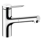 Set chiuveta din otel Hansgrohe S41 43335800, baterie bucătărie Hansgrohe Zesis M33 74800000