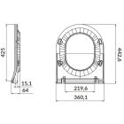 Set vas WC Cersanit Zen K109-053-ECO, capac WC Cersanit Urban Harmony K98-0133-ECO