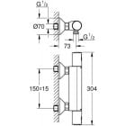 Set baterie de duș Grohe Precision 345942430, set de duș Grohe Vitalio Start 279482431