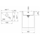 Set chiuvetă din granit Franke Maris 125.0687.254, baterie bucătărie Franke Leda Neo 115.0590.047, 112.0545.792