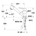 Set chiuveta din otel Teka Universe 115170006, baterie bucătărie Teka IN 469781200