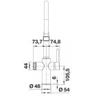 Set chiuvetă din granit Blanco Etagon 500-U 525887, baterie bucătărie Blanco Catris-S 526707