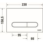 Set vas WC cu capac soft-close Duravit ME by Starck 45300900A1, cadru încastrat Duravit DuraSystem WD1029000000, WD5009011000