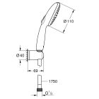 Set baterie cadă-duș Grohe Precision 345982430, set de duș Grohe Vitalio Start 279502431