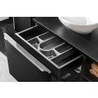 Set dulap Comad Santa Fe Black SANTA FE BLACK 82-60-B-2S, blat Comad Santa Fe Black SANTA FE BLACK 89-60-B, UN-LOLA-GW