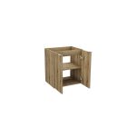 Set dulap Comad Nova Oak NOVA OAK A 82-50-2D, lavoar Comad Dance White UM2050RBDANCE50DP