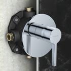 Set baterie cadă-duș Kludi Nova Fonte Puristic 20759N215, cap de duș Kludi A-QA 64325N2-00, 66514N2-00, 88022, 39120N2-00, 65567N2-00, 61071N2-00