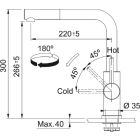 Set baterie bucătărie Franke Smart Glenda 115.0706.986, dozator de lichid Franke Atlas 112.0717.084