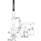 Set baterie bucătărie Franke Active Semi Pro Spray 115.0653.409, dozator de lichid Franke Active SM 119.0547.906