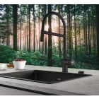 Set baterie bucătărie Franke Active Semi Pro Spray 115.0653.409, dozator de lichid Franke Active SM 119.0547.906